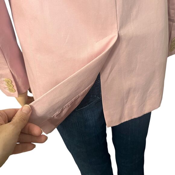 Banana Republic Long And Lean Blazer Pink Classic Preppy Minimalist Career - Picture 5 of 10
